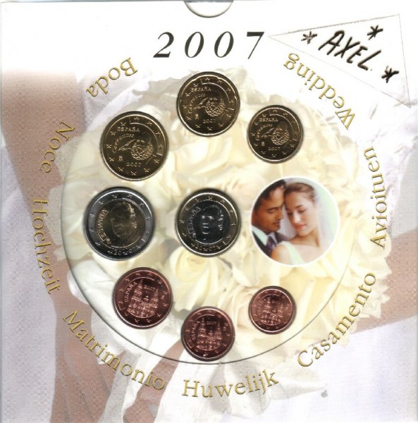 (afbeelding voor) Huwelijksset Spanje 2007 BU uitgave De Ruiter